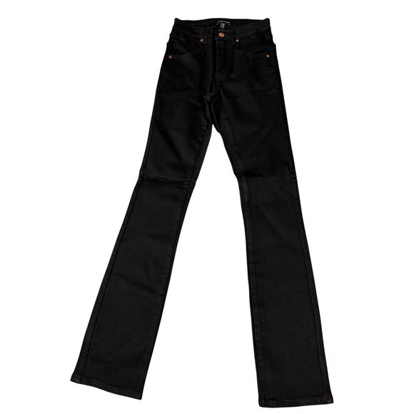 NWT Universal Standard Size 00 Black High Rise Bootcut‎ Marne Pants Jeans 32” - Picture 1 of 11